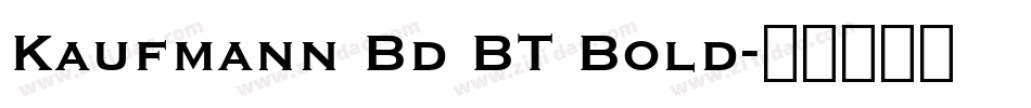 Kaufmann Bd BT Bold字体转换